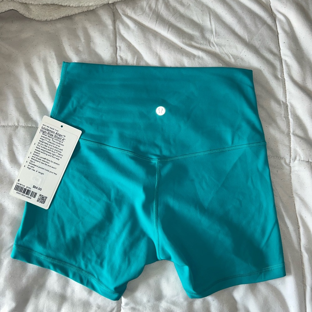 lululemon athletica Women's Vibrant Teal Bike Shorts
